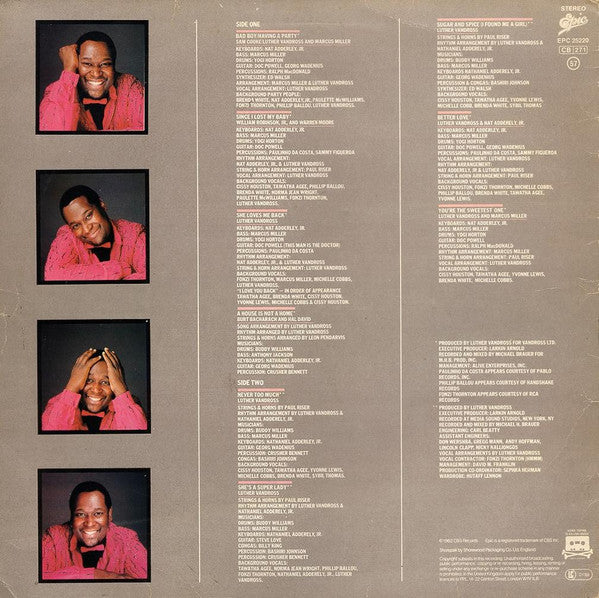 Release: Luther Vandross-Vinyl-UK-1982-EPC 25220-1529937