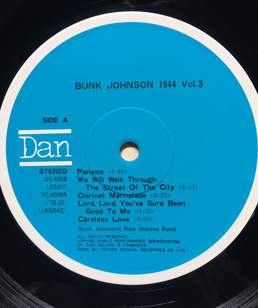 Bunk Johnson 1944 Vol. 3