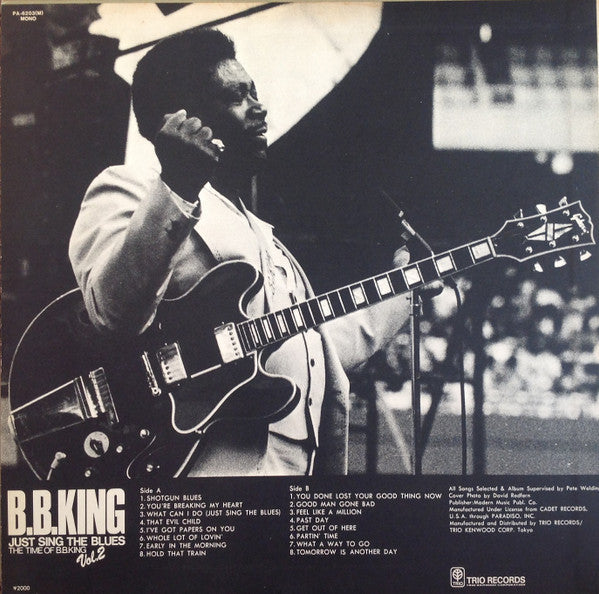 Master Release: Just Sing The Blues - The Time Of B.B.King Vol.2 by B.B. King