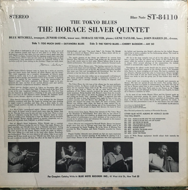 Release: The Tokyo Blues-Vinyl-US-1966-BST 84110-8716389
