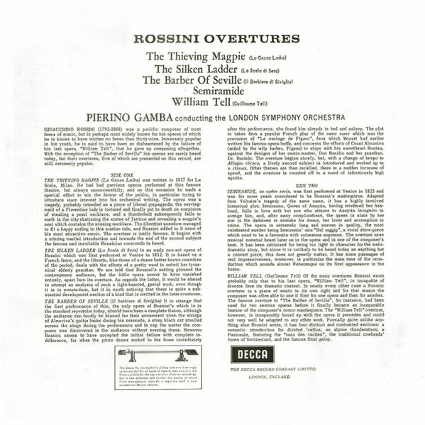 Master Release: Rossini Overtures by Gioacchino Rossini