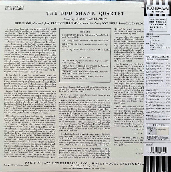 Release: Bud Shank Quartet Featuring Claude Williamson-Vinyl-Japan-1991-PJ-1230-4187716