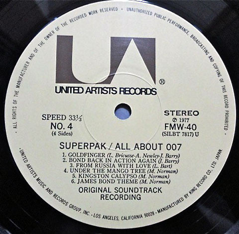 All About James Bond 007 (Original Soundtrack Recording)