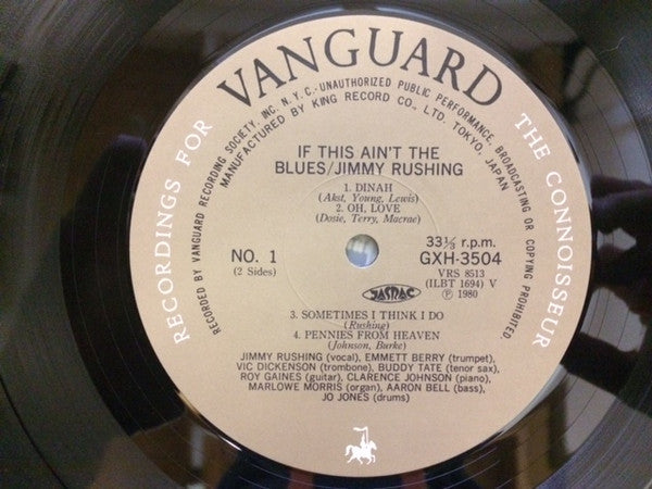Master Release: If This Ain't The Blues by Jimmy Rushing