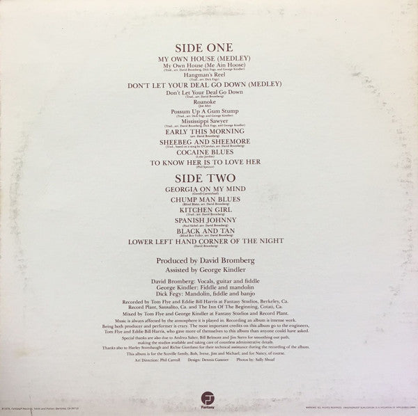 Release: My Own House-Vinyl-US-1978-F-9572-8634971