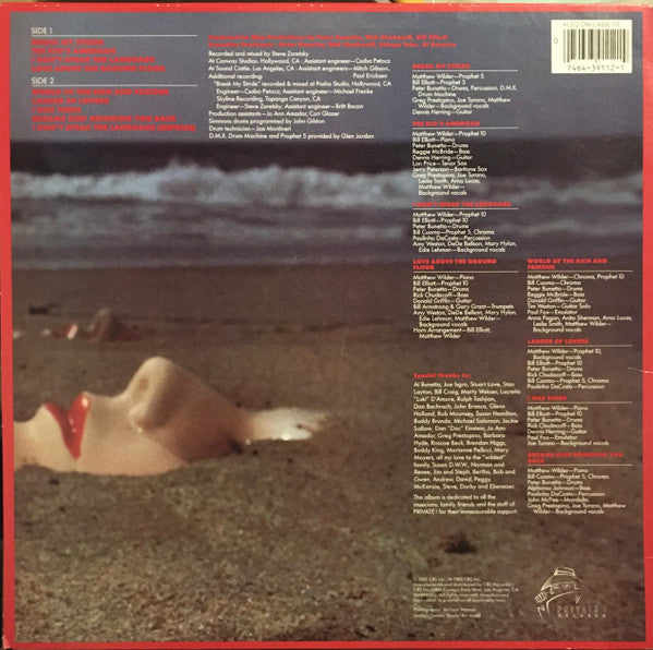Release: I Don't Speak The Language-Vinyl-US-1983-BFZ 39112-4238689