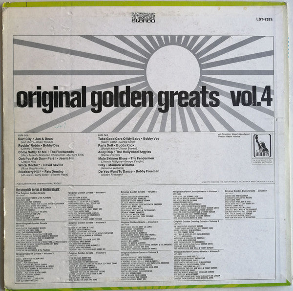 Release: Original Golden Greats Vol. 4-Vinyl-US-1968-LST-7574-4139782