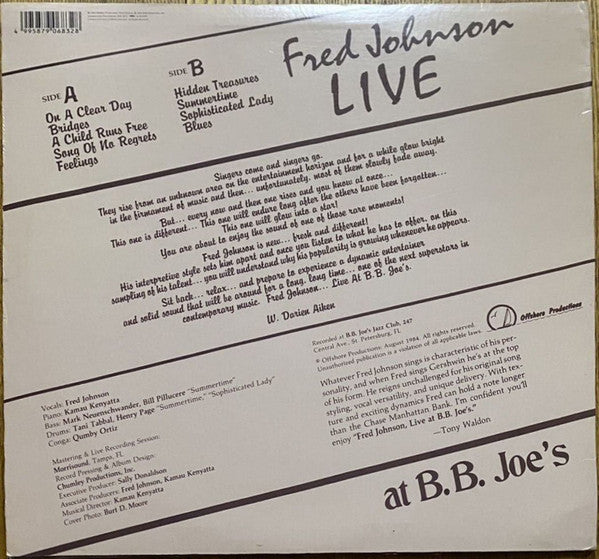 Master Release: Live At B. B. Joe's by Fred Johnson
