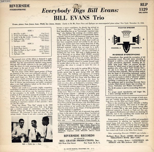 Everybody Digs Bill Evans