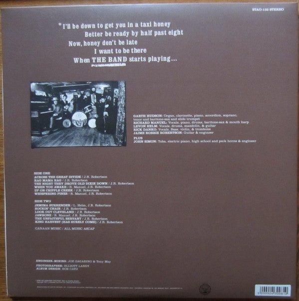 Release: The Band-Vinyl-US-2008-STAO-132-1955364