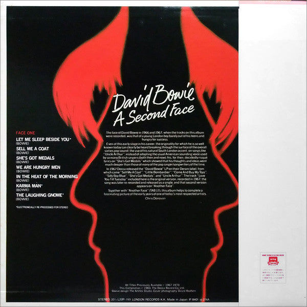 Release: A Second Face-Vinyl-Japan-1984-L20P 1161-4195110