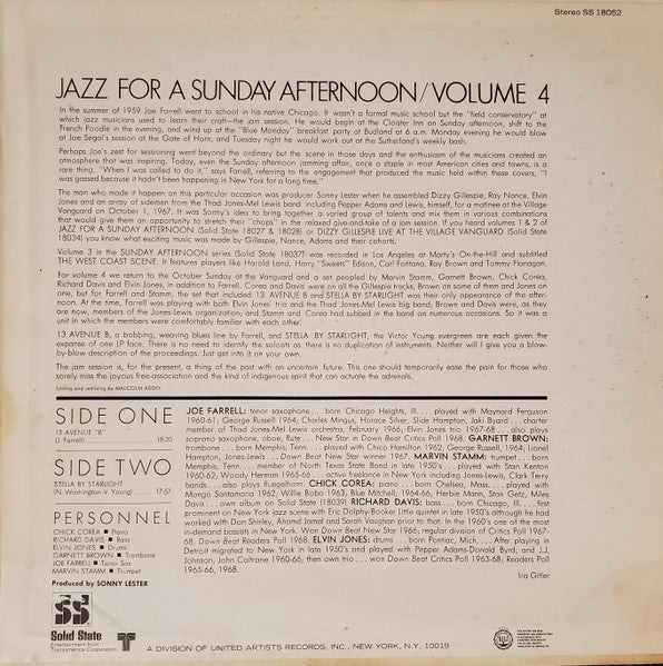 Jazz For A Sunday Afternoon Volume 4