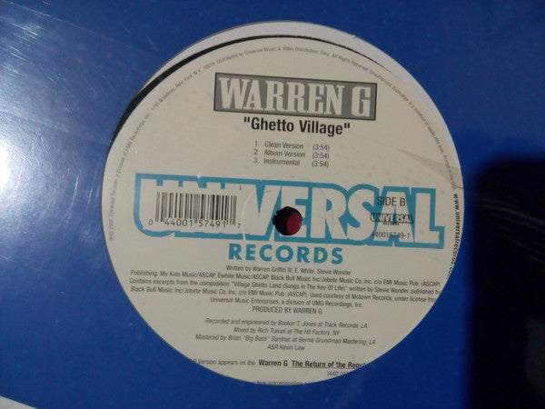 Master Release: Ghetto Village by Warren G