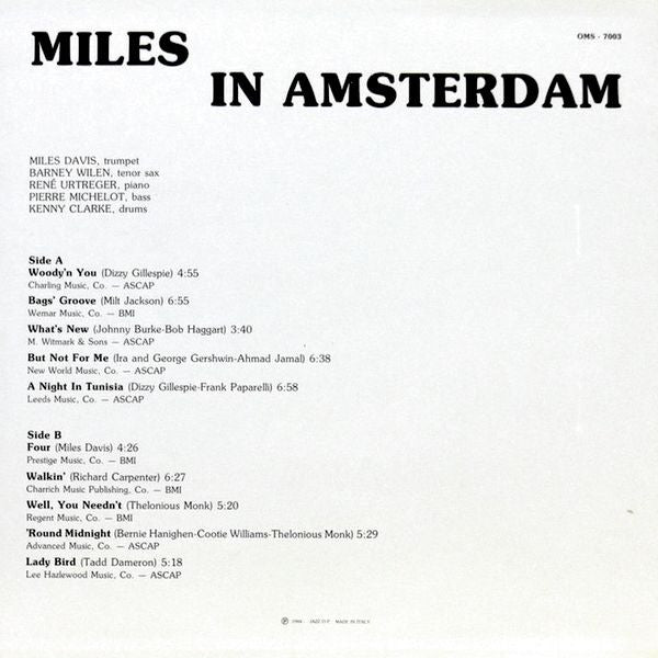 Master Release: The Complete  Amsterdam Concert by Miles Davis