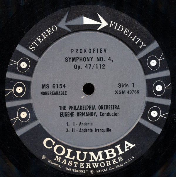 Master Release: Symphony No. 4 Op. 47/112 by Sergei Prokofiev