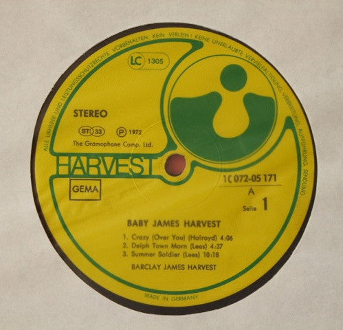 Baby James Harvest