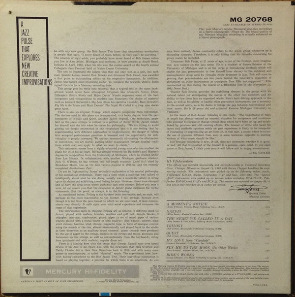 Release: Bold Conceptions-Vinyl-US-1972-MG 20768-9292786