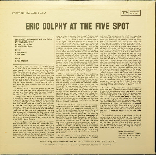 At The Five Spot, Volume 1