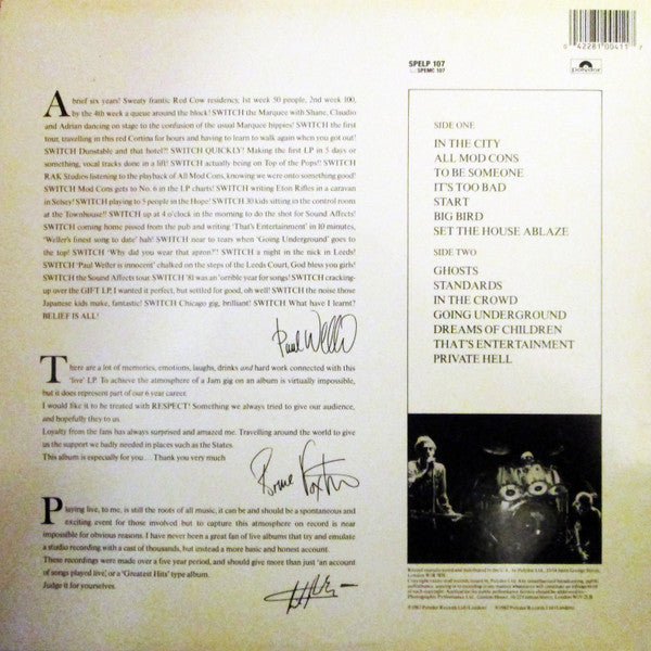 Release: Dig The New Breed-Vinyl-UK-1987-SPELP 107-1983514