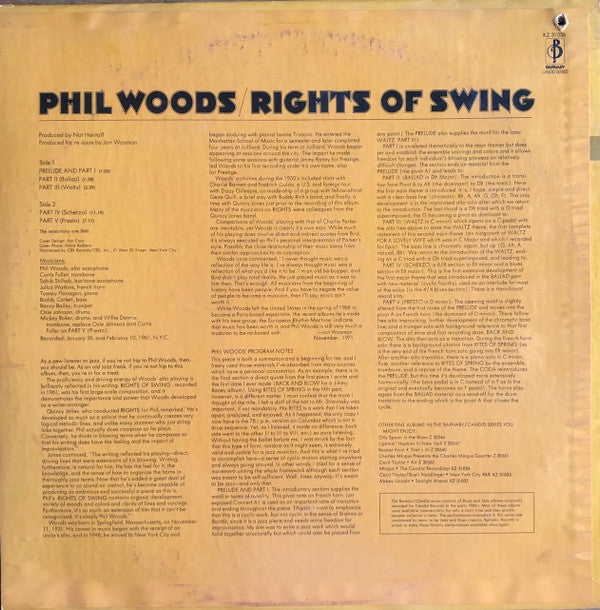 Release: Rights Of Swing-Vinyl-US-1972-KZ 31036-3692047