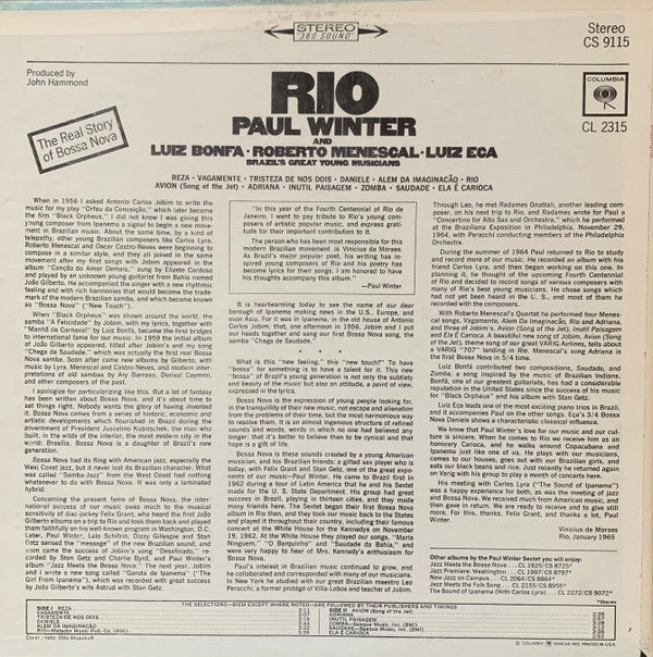 Master Release: Rio by Paul Winter (2)