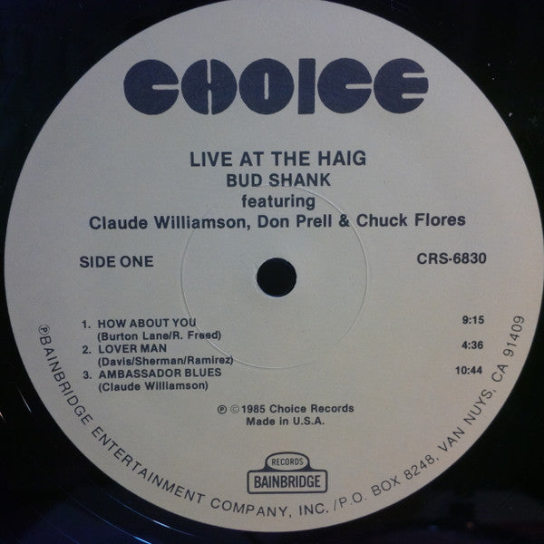Live At The Haig