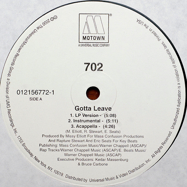 Master Release: Gotta Leave by 702