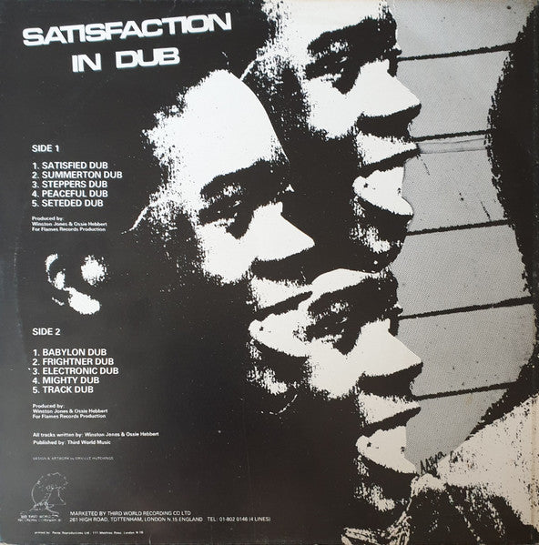 Master Release: Satisfaction In Dub by Ossie Hibbert