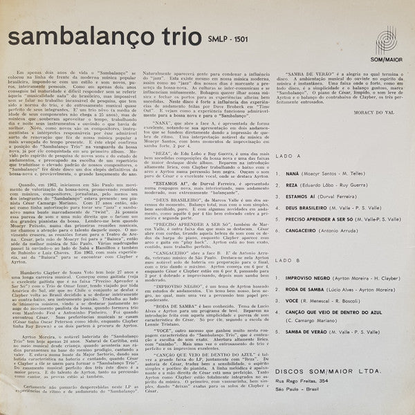 Master Release: Sambalanço Trio by Sambalanço Trio