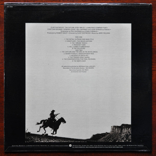 Release: The Outlaw Josey Wales (Original Sound Track)-Vinyl-US-1976-BS 2956-1837029