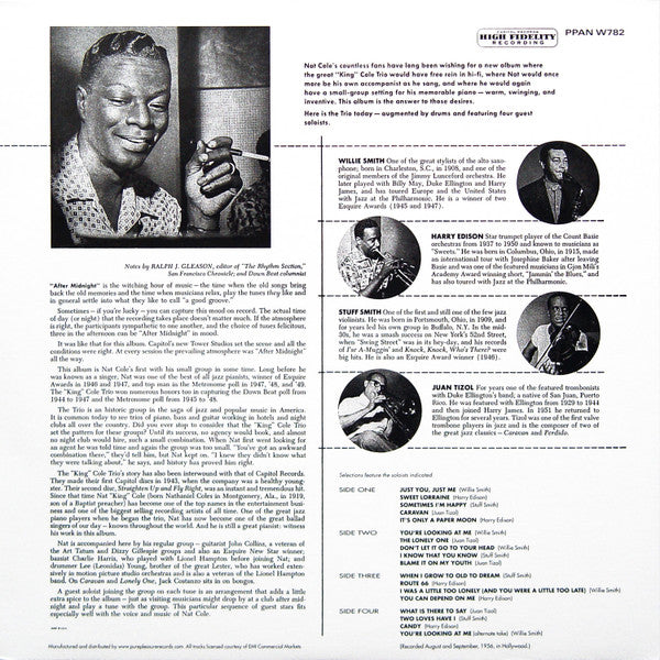 Master Release: After Midnight by The Nat King Cole Trio