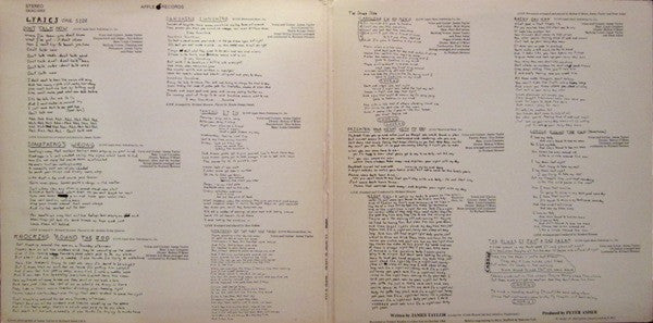 Release: James Taylor-Vinyl-US-1969-SKAO 3352, SKAO-3352-6469001