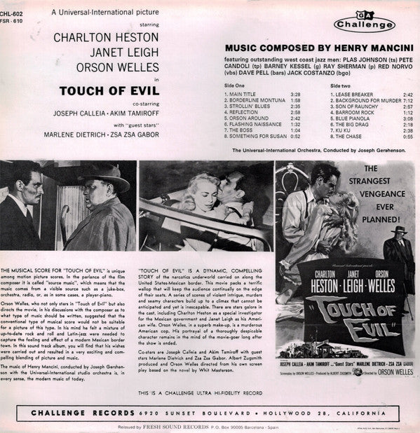 Master Release: Touch Of Evil by Henry Mancini