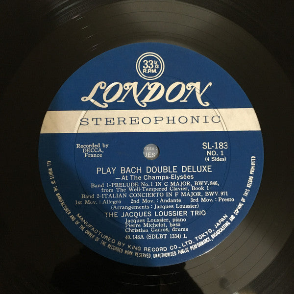 Master Release: Play Bach Aux Champs-Élysées by Jacques Loussier