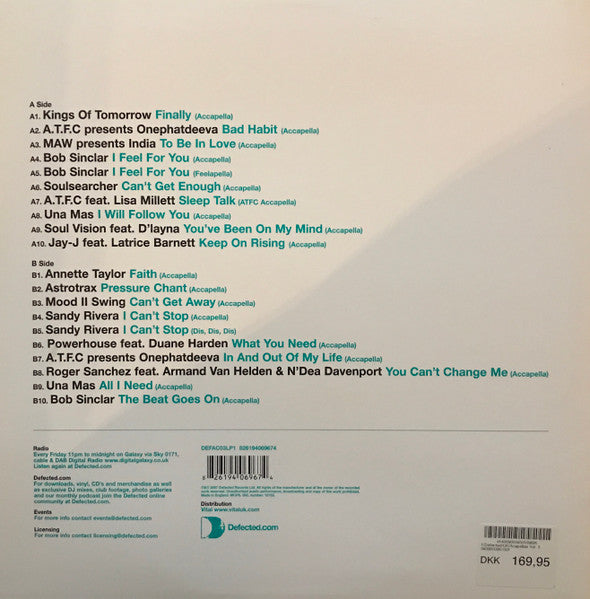 Release: Defected Accapellas Volume 3 (Classics)-Vinyl-UK-2007-DEFAC03LP1-1066014