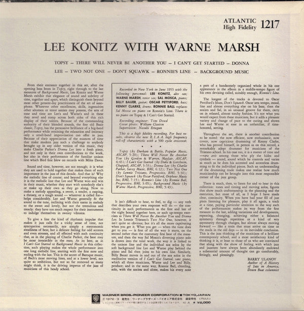 Lee Konitz With Warne Marsh