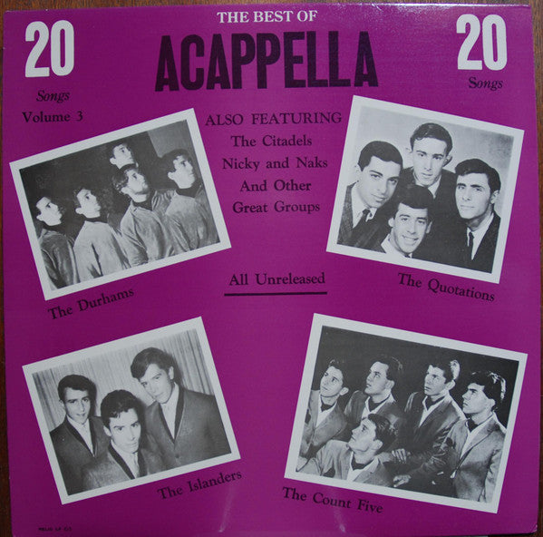 Release: The Best Of Acappella Volume 3-Vinyl-US-None-103-7907071