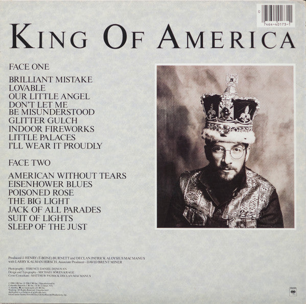 Release: King Of America-Vinyl-US-1986-FC 40173-1277129