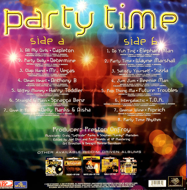 Release: Party Time-Vinyl-US-2002-VPRL 2193-5006174