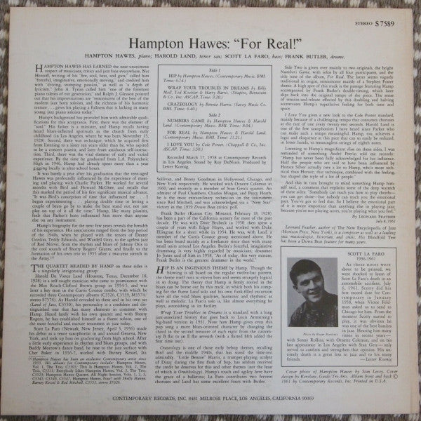 Release: For Real!-Vinyl-US-None-S7589-6962306