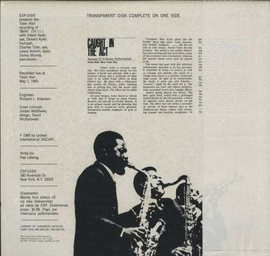 Master Release: Bells by Albert Ayler