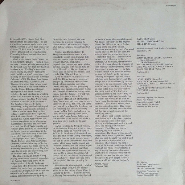 Release: My Standard-Vinyl-Denmark-1986-SCS-1214-4227229