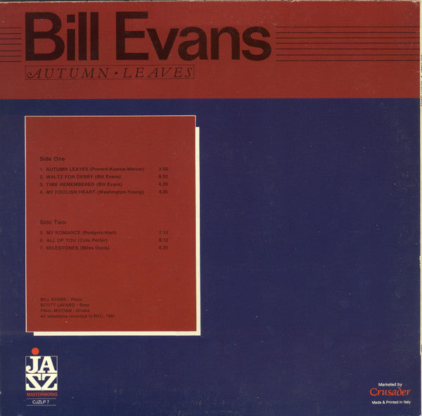 Release: Autumn Leaves-Vinyl-Italy-1985-CJZLP 7-1437368