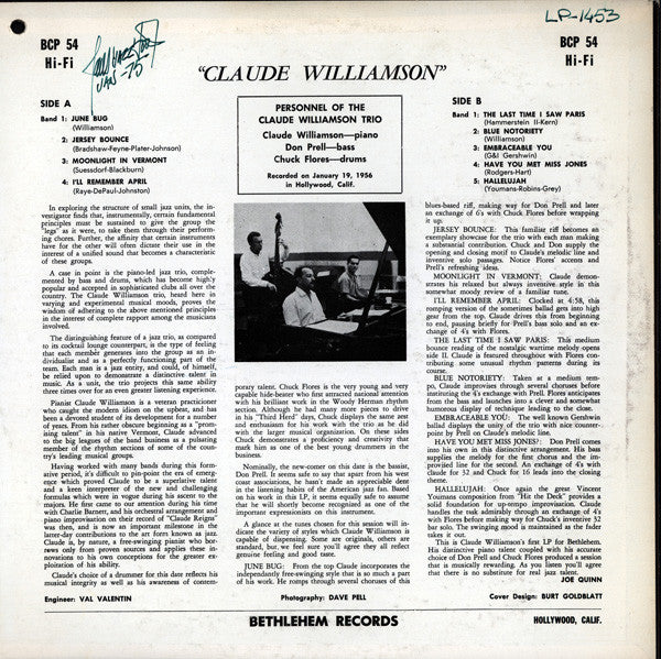 Master Release: Claude Williamson by Claude Williamson