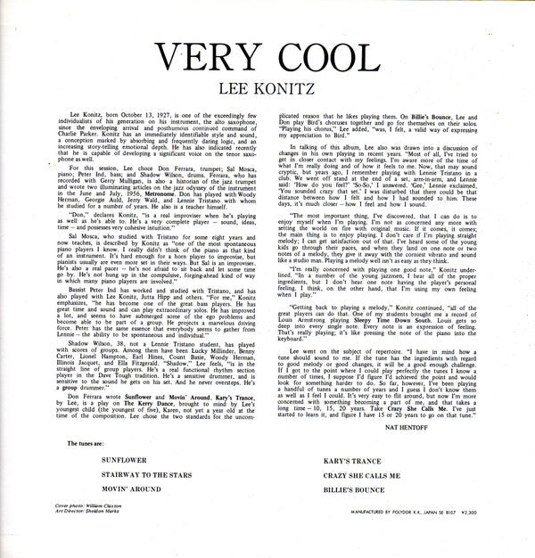 Release: Very Cool-Vinyl-Japan-1981-23MJ 3052-5926141