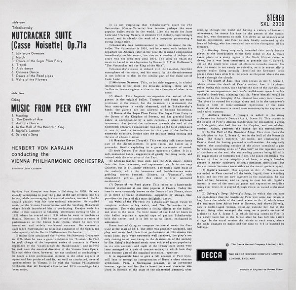 Release: Nutcracker Suite / Music From Peer Gynt-Vinyl-UK-1969-SXL 2308, SXL.2308-5238061