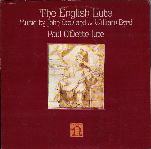 Release: The English Lute, Music By John Dowland & William Byrd-Vinyl-US-1978-H-71363-5769356
