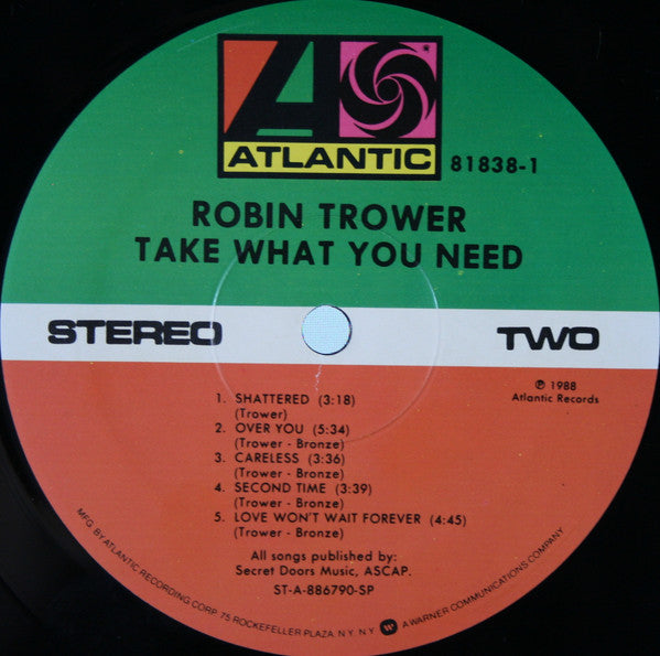 Master Release: Take What You Need by Robin Trower
