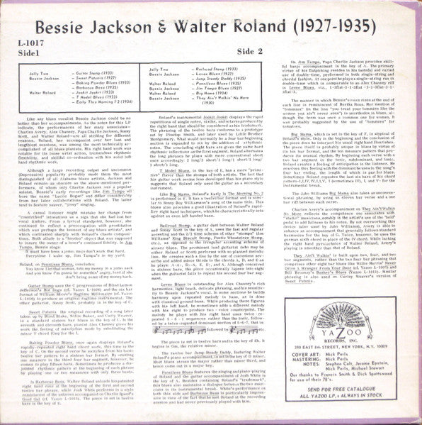 Release: 1927-1935-Vinyl-US-1969-L 1017, L-1017-7481637