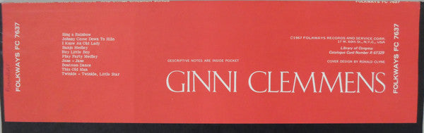 Master Release: Sing A Rainbow And Other Children's Songs by Ginni Clemmens
